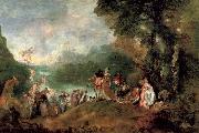Jean-Antoine Watteau Pilgrimage to the island of cythera oil painting picture wholesale